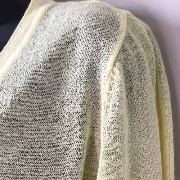 Yellow Luxury Cardigan Sweater - Picture 5 of 12